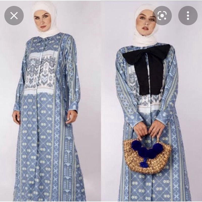 Grizelle dress vivi zubedi new blue denim