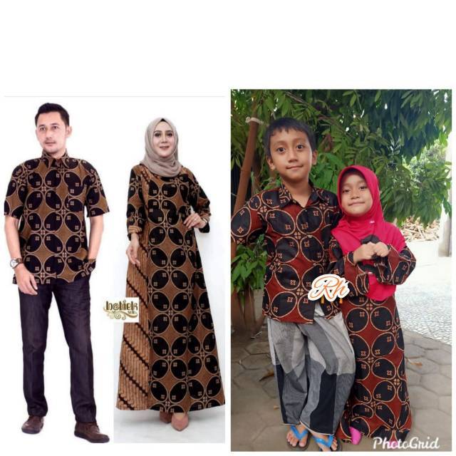 Gamis dwi genes - gamis dwi rumbai || gamis batik kombinasi