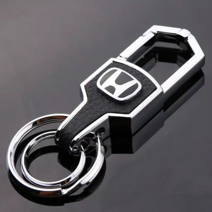 Gantungan Kunci Mobil Motor Keychain Ikat Pinggang Stainless Steel Kulit