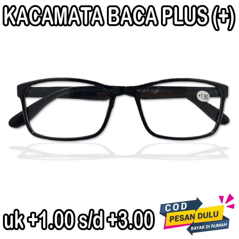 BARU Kacamata Plus +1.00 s/d+3.00 Korean Style untuk Pria Wanita Kaca mata Baca Kaca mata plus (+) Reading Glasses Unisex Kacamata Fashion