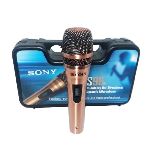 SONY S-96 Mic Kabel Karaoke Microphone Suara vocal empuk