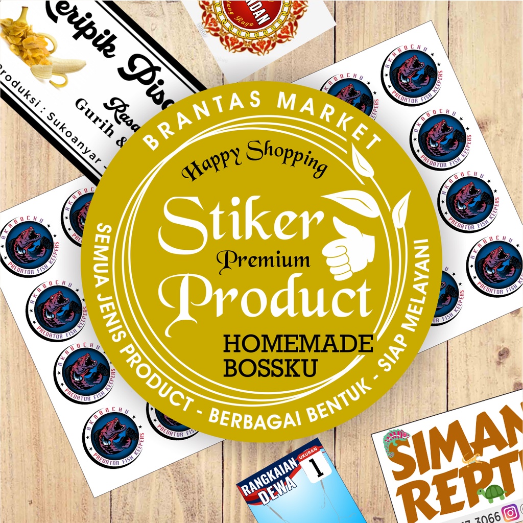 stiker product / label /semua jenis kemasan -  kualitas premium