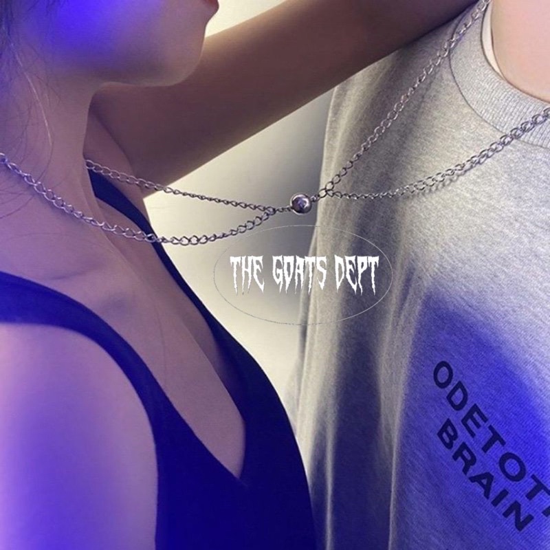 The Goats Dept - Minimal Magnet Necklace 2Pcs / tgd65 Kalung Couple Pria Wanita Unisex Silver Gold E