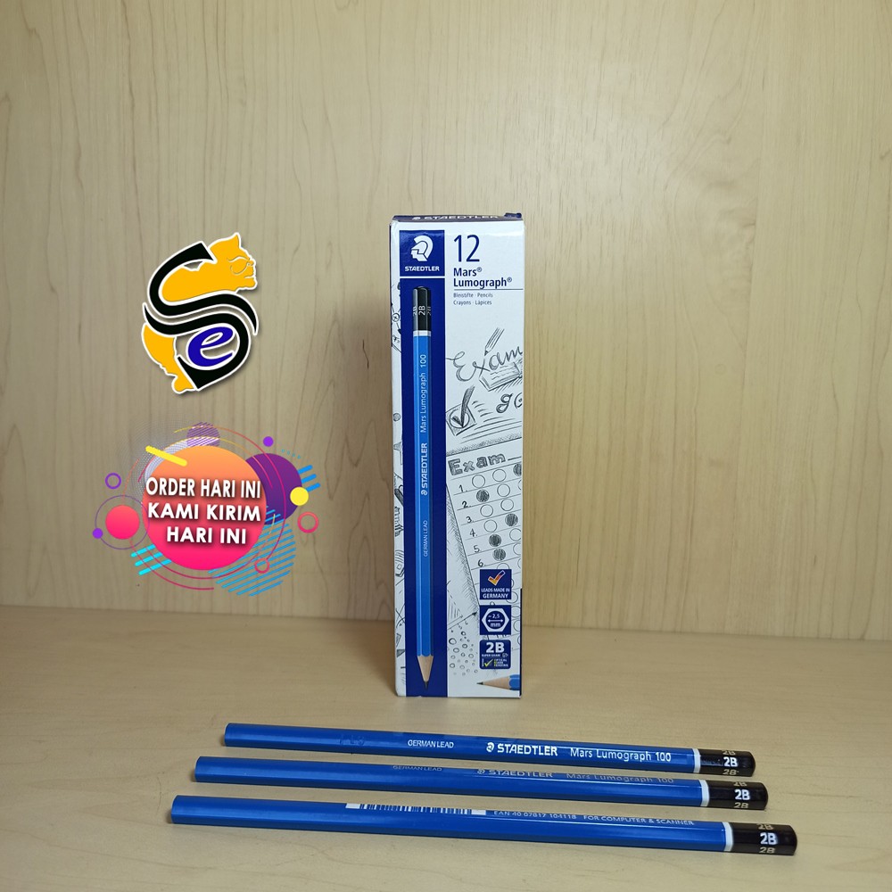 

Pensil 2B / Pensil Ujian Merk Staedtler PerBox 1 Lusin