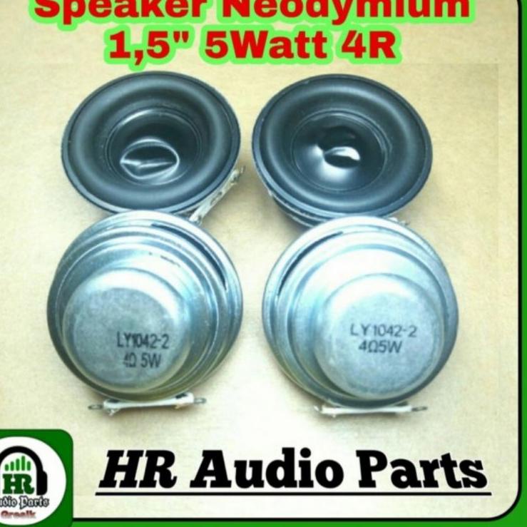 Hemat Terbatas ♥  Speaker Mini 1,5 &quot; Inch 5W 4R Magnet Neodymium 40mm Tutup Cup Penyok Normal For Mp3 Amplifier ♥