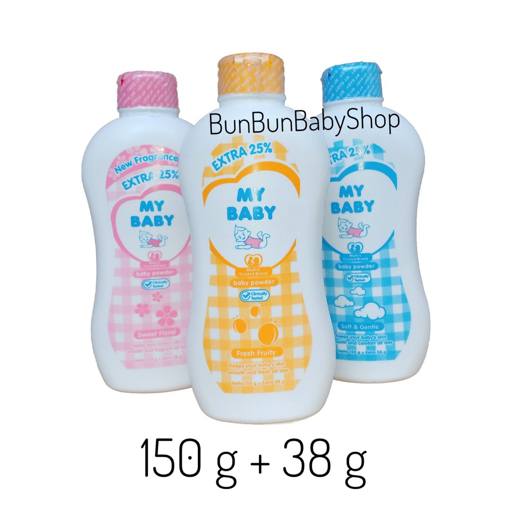 MY BABY POWDER Bedak Bayi Baru Lahir Murah Perlengkapan Mandi Anak Perawatan Baby Bunbunbabyshop