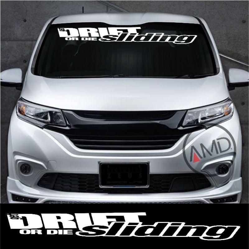 Stiker kaca depan sticker mobil stiker belakang mobil DRIVE SLIDING JDM