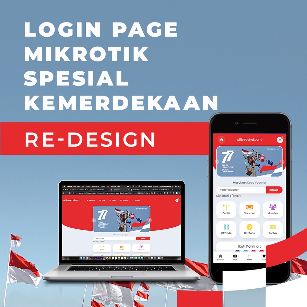 Template Login Page Mikrotik EDISI SPESIAL HUT RI