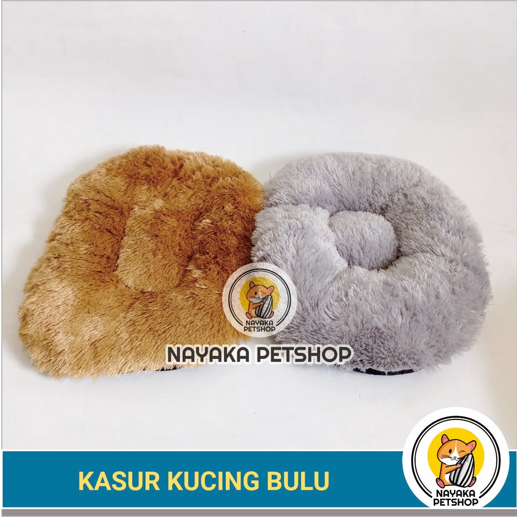 Tempat Tidur Kucing Kasur Bulu Rasfur Bantal Pet Bed Musang Cat Alas Matras Hewan