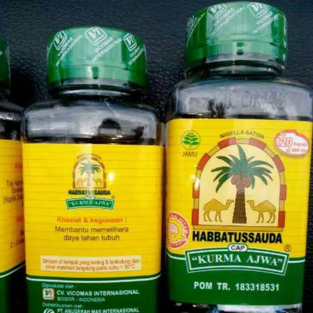 Jual Habbatussauda Cap Kurma Ajwa Obat Herbal 210 Kapsul Terbaru Juni 2021 Blibli