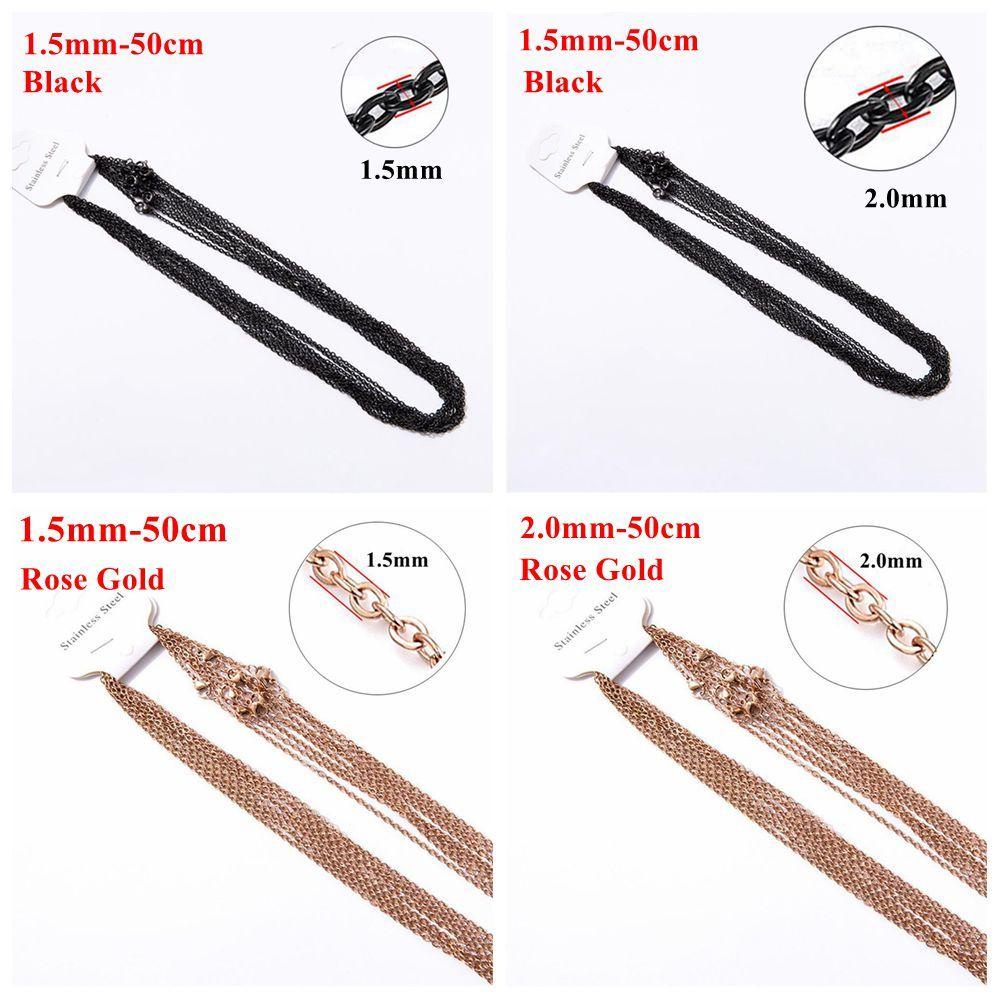 Lily Link Rantai Kalung Fashion Perhiasan Punk Choker Stainless Steel