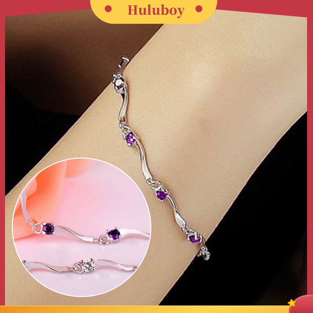 Hu Hu Hu Hu Hu Alat Bantu Pasang Kacamata♡ Gelang Bangle Adjustable Hias Zirkon Untuk Wanita