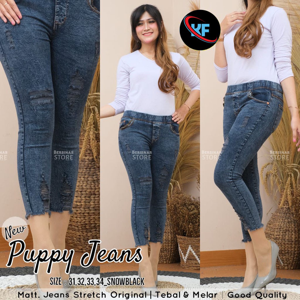 KHAYSA JEANS JEGGING JEANS 7/9 RIPPED // KHAYSA JEANS LEGGING SOBEK FULL KARET