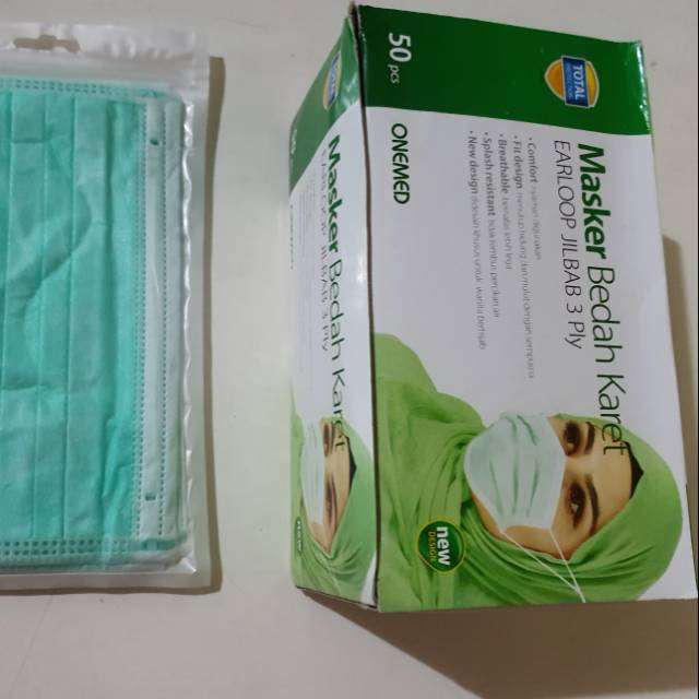 [ISI 5LEMBAR]ONEMED HIJAB 3PLY ORIGINAL