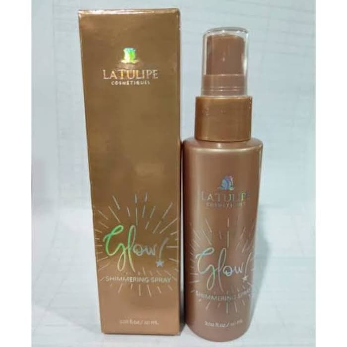 la tulipe shimmering spray / face mist la tulipe /shimmering semprot