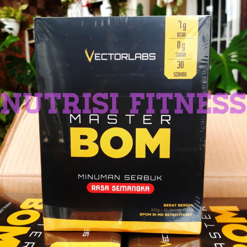 NEW ITEM!! SUPLEMEN FITNES VECTORLABS VL MASTER BOM 1 SERV SERVING ECER PER SACHET PRO BCAA EVOLENE HALAL BPOM MURAH