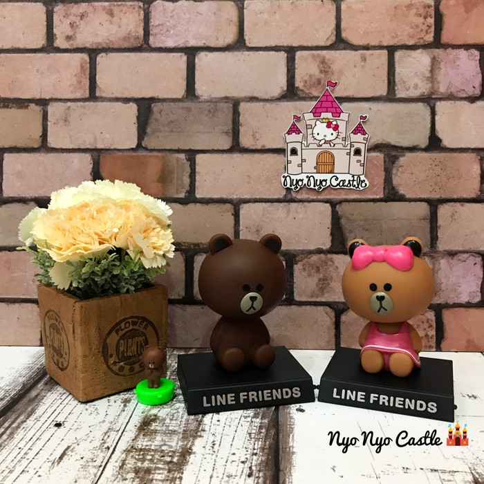 Unik Pajangan Dashboard Mobil LINE Per (Brown, Cony, Sally) Murah