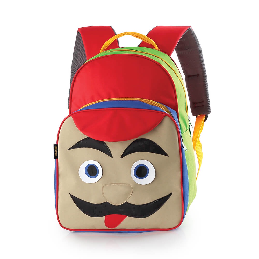 Tas Ransel Anak Laki-Laki TK Backpack Casual Sekolah Anak Cowok Karakter Mario Merah KID