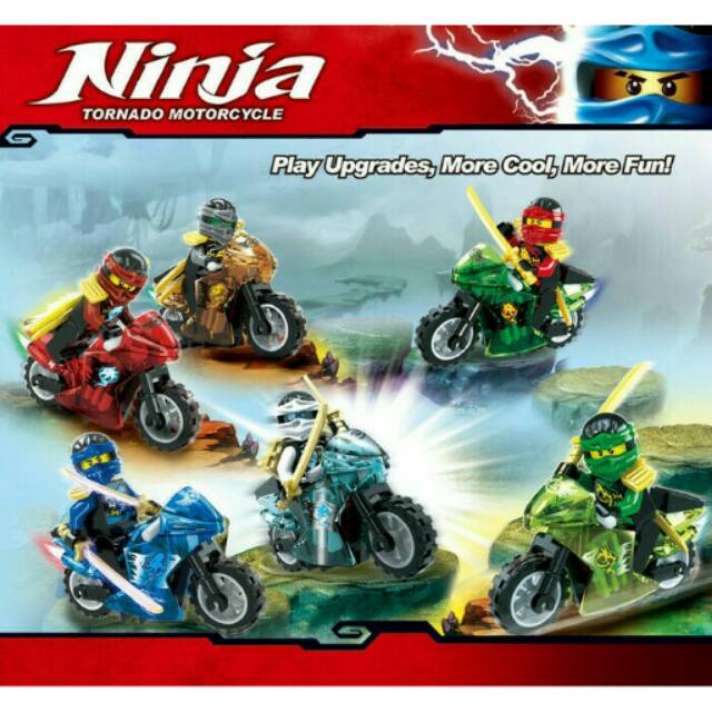 LEGO DECOOL NINJA TORNADO MOTORCYCLE