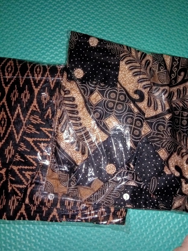 Bswart Batik Hrb026 Kenongo Hem Pendek Padi Pekalongan M L Xl Batik Pria Murah Modern Grosir