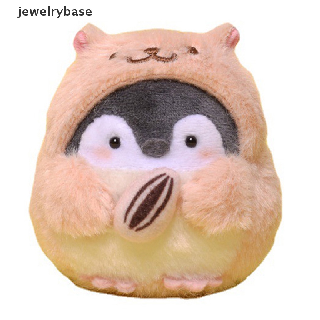 (jewelrybase) Gantungan Kunci Boneka Plush Bentuk Penguin / Hamster Untuk Aksesoris Tas