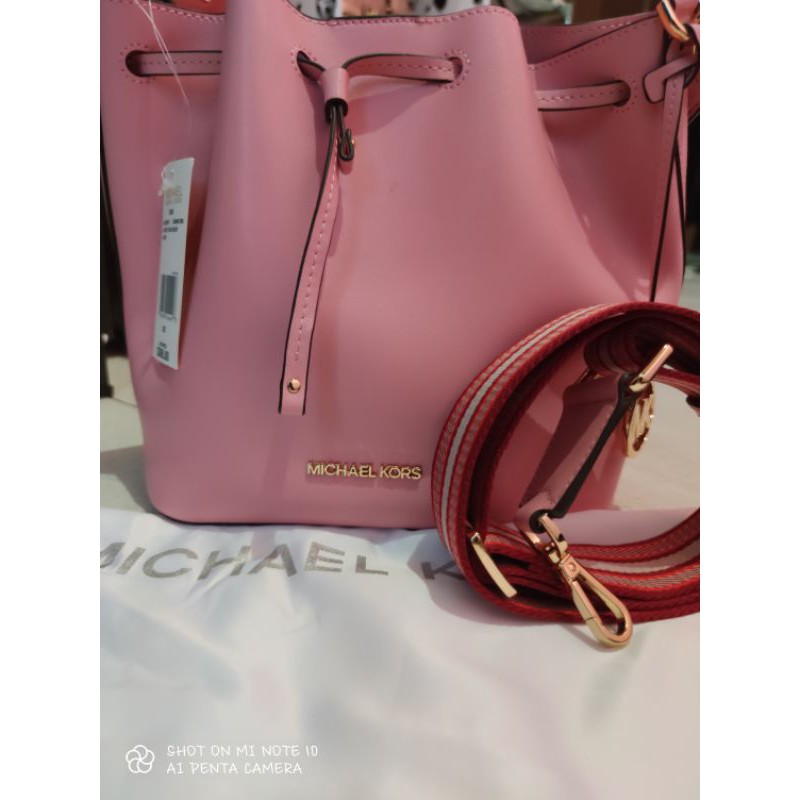 MK BUCKET BAG SHOLDER LEATHER