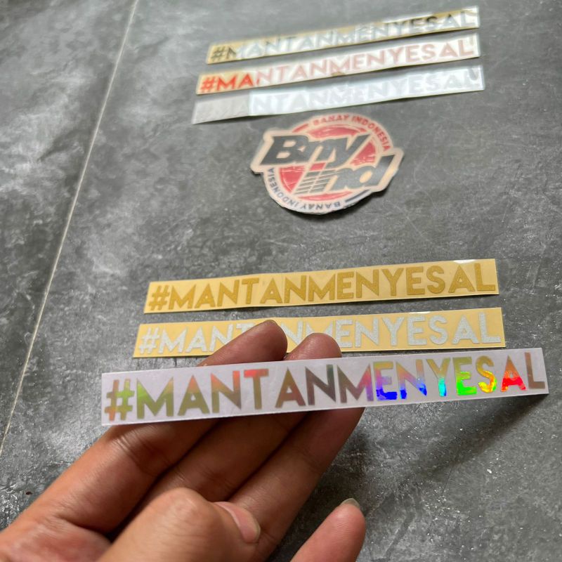 STICKER STIKER MANTANMENYESAL MANTAN MENYESAL CUTTING