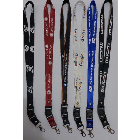 

Tali Lanyard 2cm Sablon (50pc) Tali Id card Nametag 2cm Stoper Putar Sablon 1 Warna Tali Id Card Holder 2cm Tali Gantungan Nametag sablon