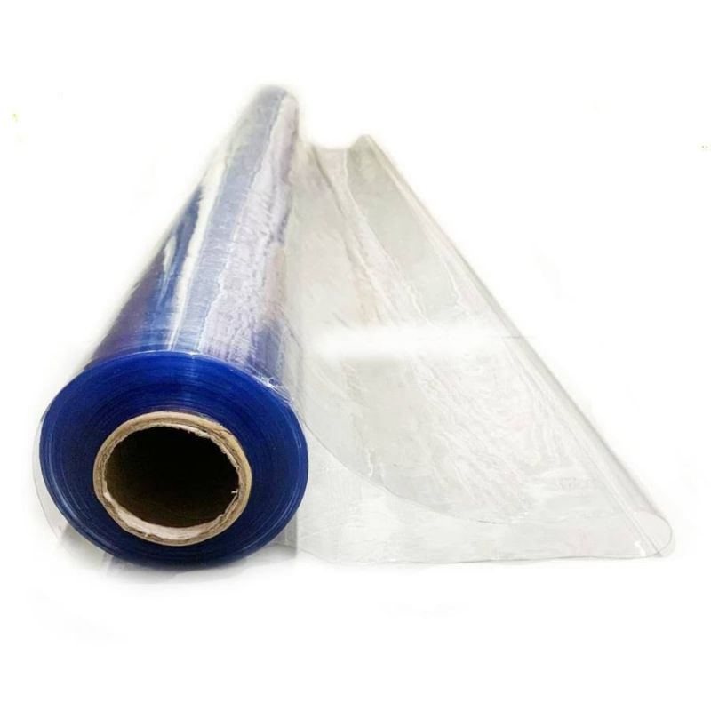 Mika LENTUR Meteran TEBAL 007 Mikron | Plastik PVC Mika lemas lentur bening clear transparant per meter roll rollan