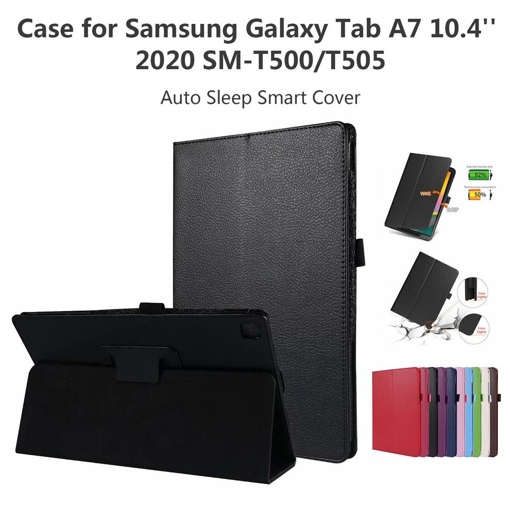 2021 Flip Case Magnetik Auto Sleep Untuk Samsung Galaxy Tab A7 10.4 &quot;2020 Sm-T500 / T505