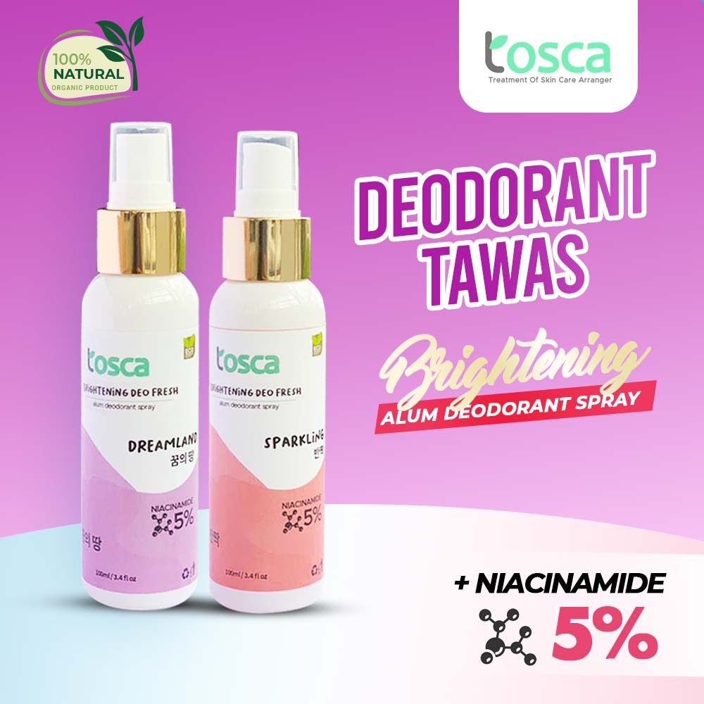 DEODORANT SPRAY TOSCA AMPUH ATASI BAU BADAN KERINGAT BERLEBIH MENCERAHKAN KETIAK 100ml