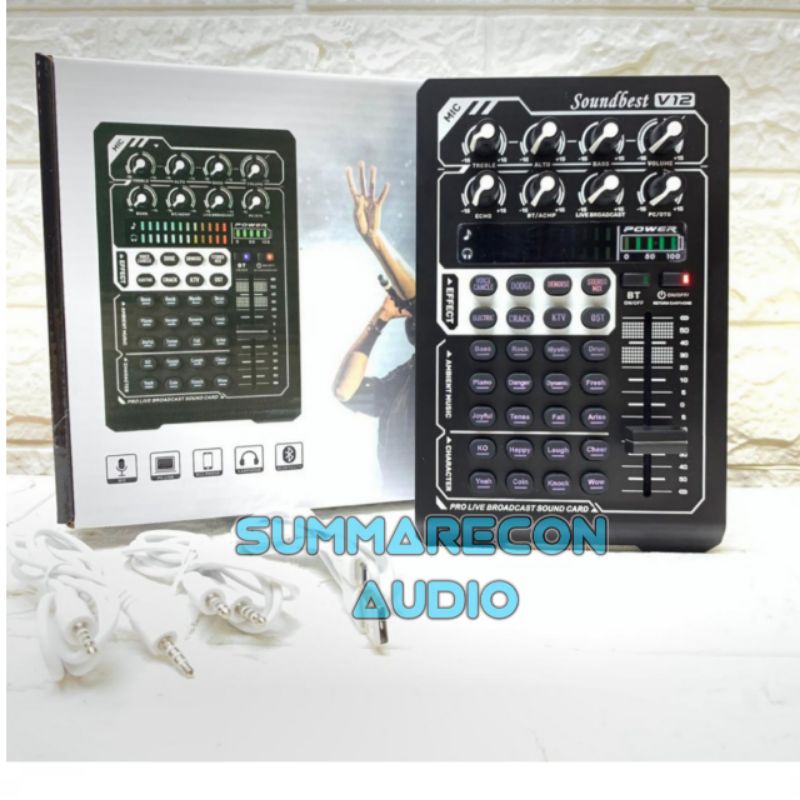 SOUNDCARD V12 SOUNDBEST ORIGINAL NEW MODEL V12 BLUETOOTH