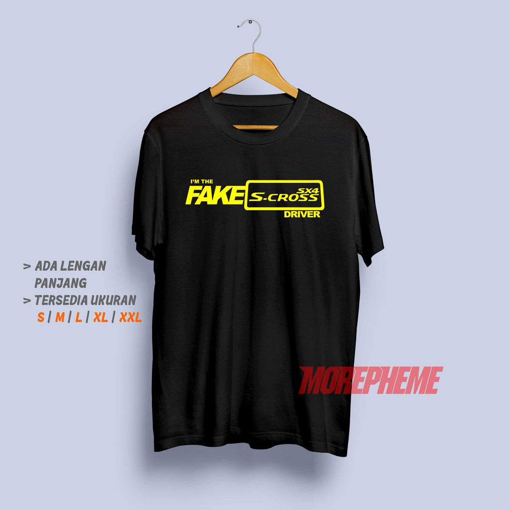 Kaos Fake Suzuki Sx4 S-Cross Baju Otomotif Distro Pria Mobil Murah / Kaos Morepheme