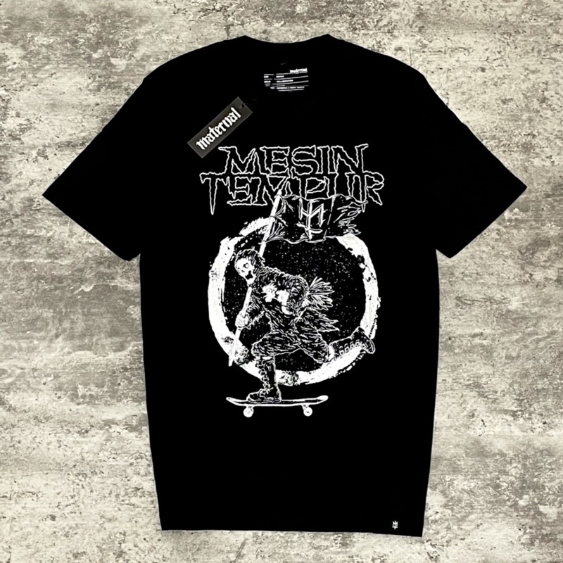 NOOV MUSIC Tshirt Baju Kaos Maternal Disaster X Mesin Tempur - Luncur Tshirt - Black