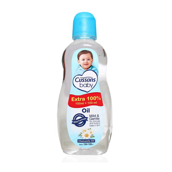 Cussons Baby Oil Mild &amp; Gentle 100ml + 100ml / Soft &amp; Smooth 100 + 100 ml