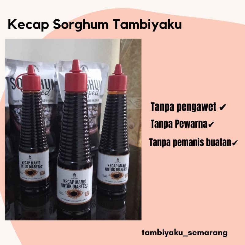 Tambiyaku - Kecap Manis Organik Sorghum / Kecap Sorgum 140 ml