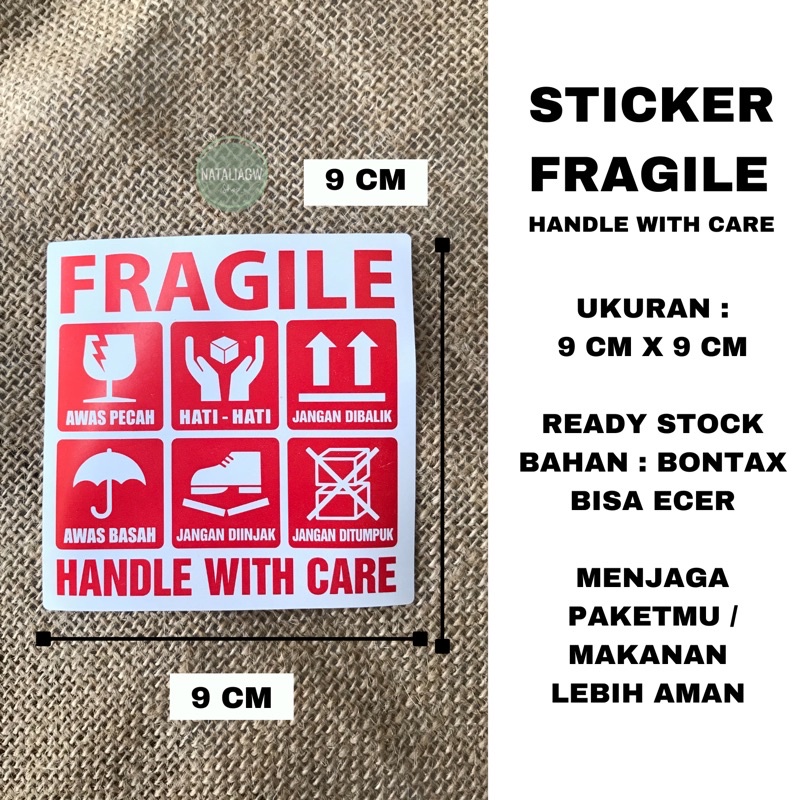 fragile handle with care artinya