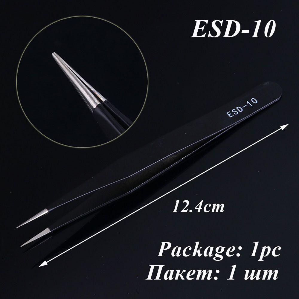 Rebuy Pinset Alis Portable Stainless Steel Anti-static Curved Makeup Tool Kit