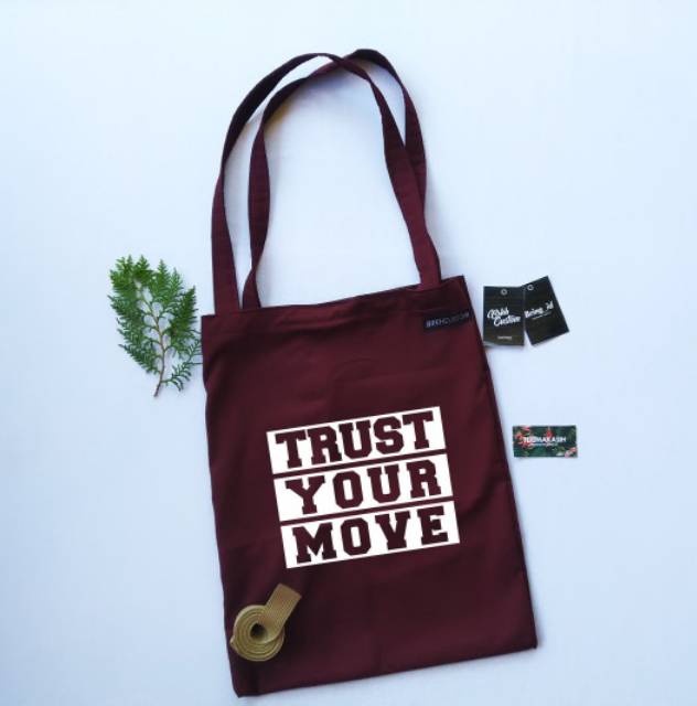 Totebag islami keren (bahan drill)