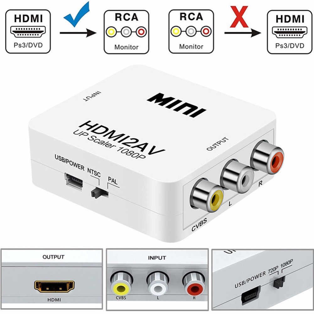 [BISA COD] HDMI TO AV / MINI BOX HDMI2AV / ANYCAST RCA CONVERTER ADAPTOR / HDMI2AV