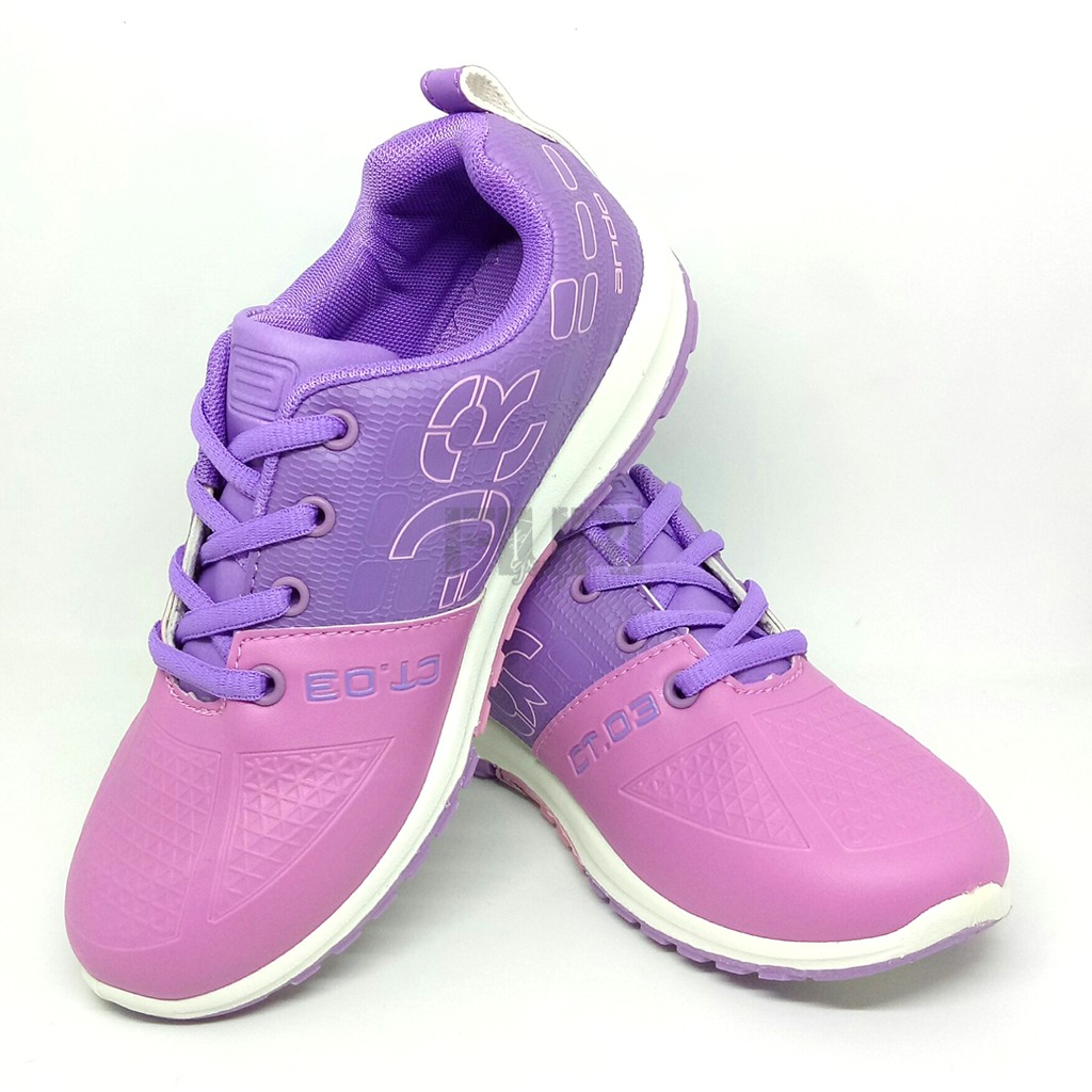 FIURI - ANDO ORIGINAL - CT 03 36-41 UNGU VIOLET - SEPATU SNEAKERS SPORT KANVAS SOL KARET ANAK PEREMPUAN - SEPATU KETS FASHION TRENDY WANITA DEWASA - SEPATU OLAHRAGA LARI FITNES SENAM KERJA KULIAH BERTALI CEWEK MURAH PROMO DISKON BONUS KAOS KAKI