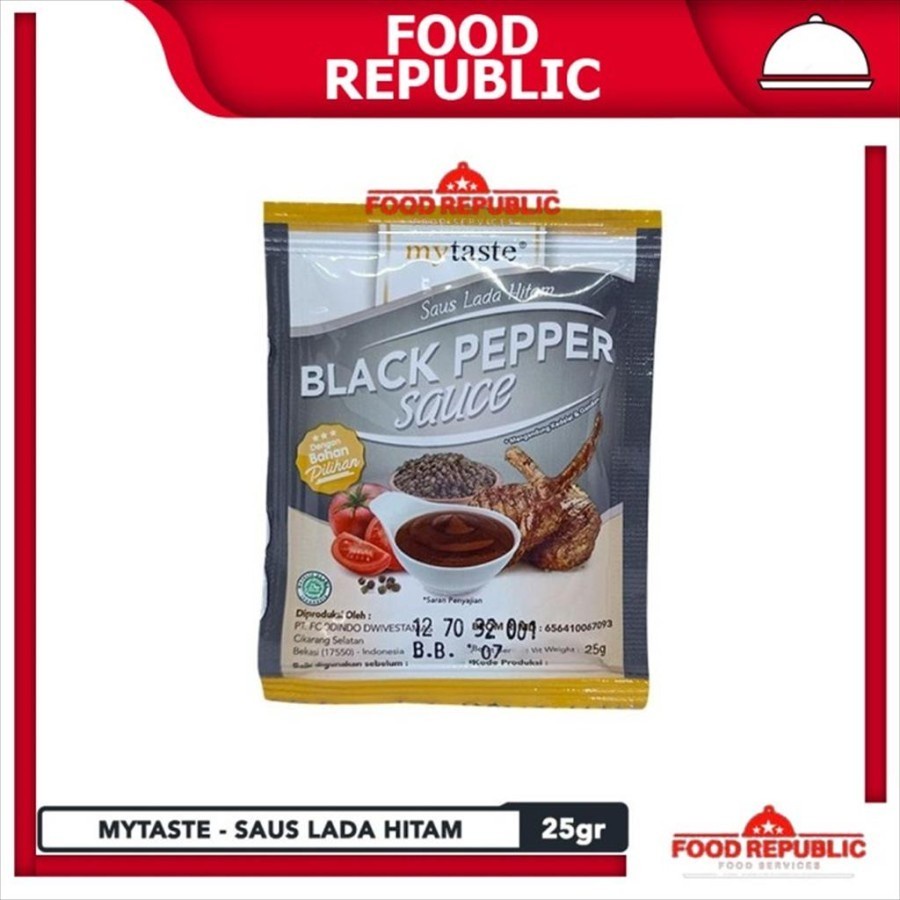 Jual BLACK PEPPER SAUCE MY TASTE 25 GR SAUS LADA HITAM HALAL SIMPLE