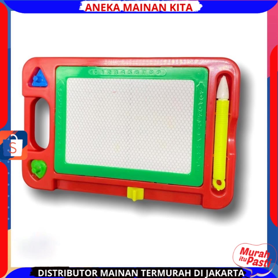 Mainan Anak Papan Tulis Anak Magnet Hapus Drawing Magic Board Untuk Belajar Menulis Edukasi