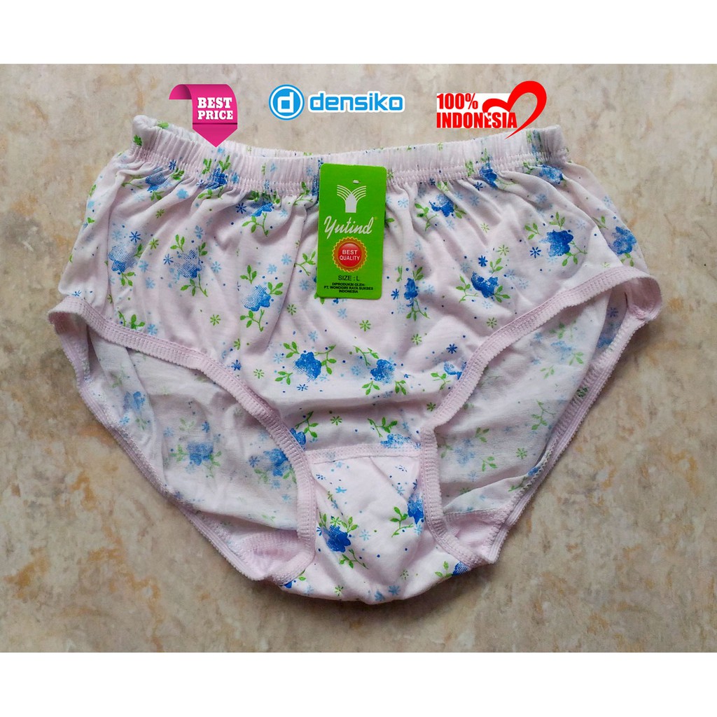 Celana Dalam Wanita Bermotif Best Quality Yutind Katun CD Cewek Murah