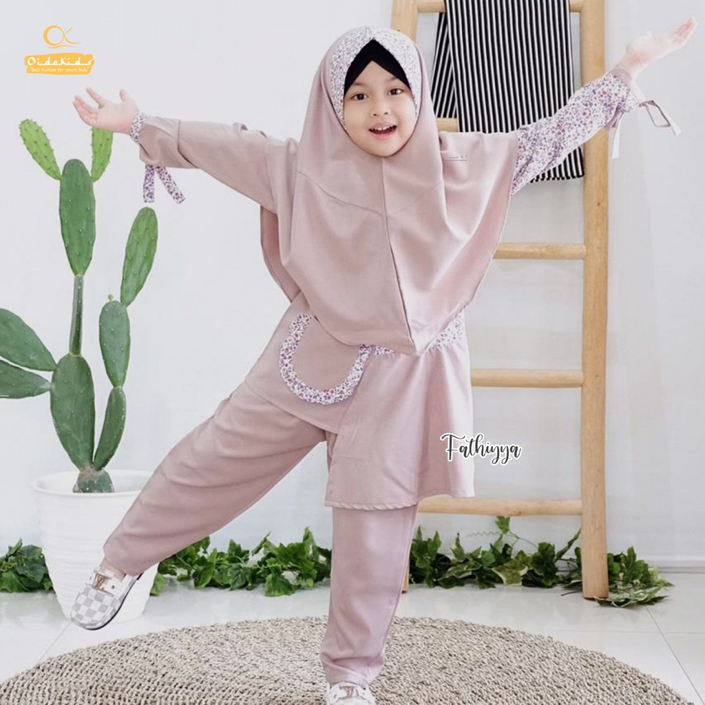 Setelan Anak Cewek Daily Dress Fathiya Oidokids