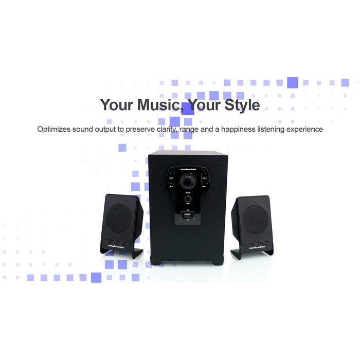 SPEAKER 2.1 MULTIMEDIA SIMBADDA CST 5000N+ PLUS MUSIC PLAYER SUBWOOFER