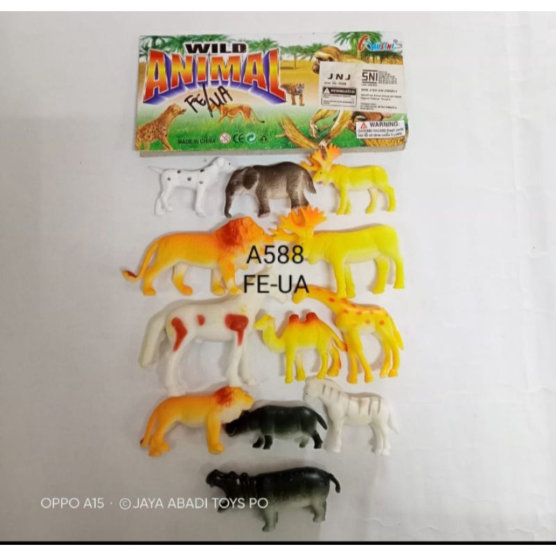 Mainan Hewan Animal Wild isi 12 pc Kecil A588