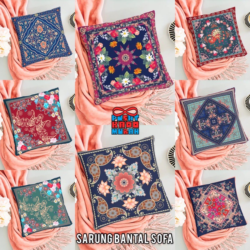 COVER SARUNG Bantal Sofa Motif Abstrak Turkish Morocco Bohemian Maroko 40x40 cm - Pusat Kado Murah