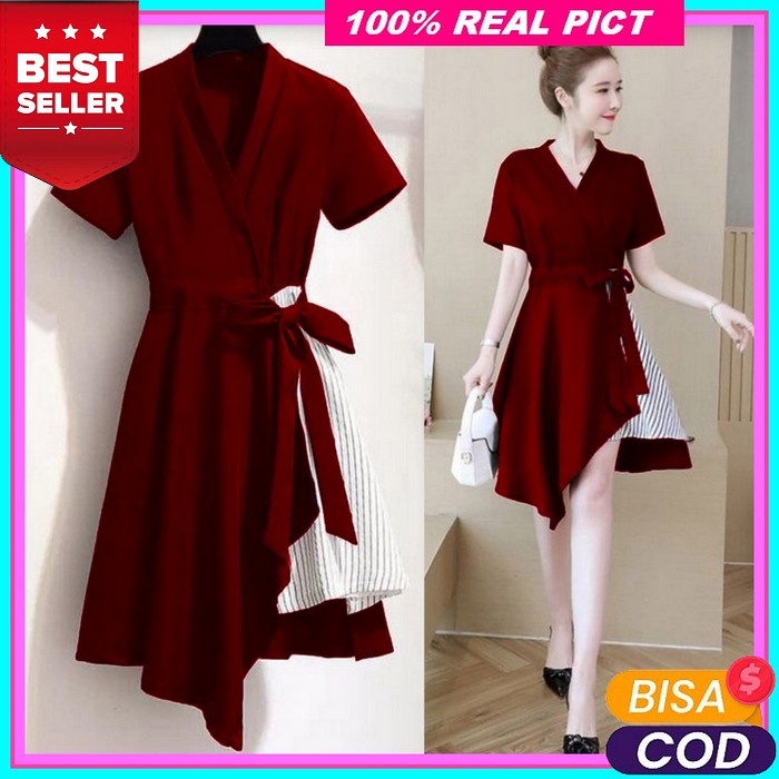 Kstyle // Dress Korea Oversize Orang Wanita Cina Tee Tshirt Fashion Wanita Import Kpop Syle Fwg - El