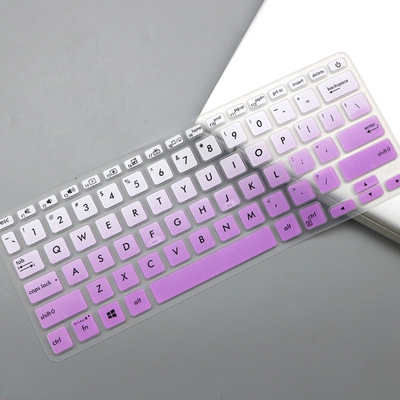for Asus Adol Vivobook S14 S430Un Vivobook 14 M409D A409J A416J A412D A409M14 Inci Cover Pelindung Keyboard Bahan Silikon Ultra Tipis Untuk-Gradient Purple